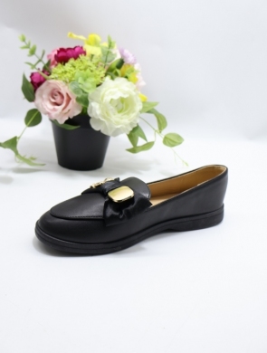 Mokasyny damskie na płaskim (36-41) DH-1145 BLACK
