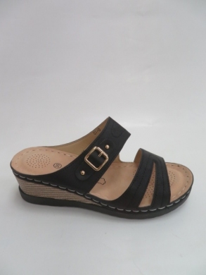 Klapki damskie na koturnie (36-41) 0-10 BLACK