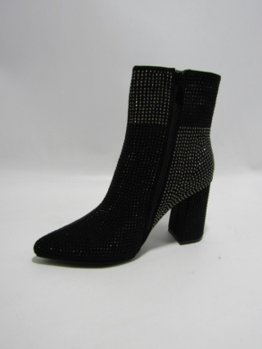 Botki damskie ocieplane na obcasie (36-41) SH0316 BLACK