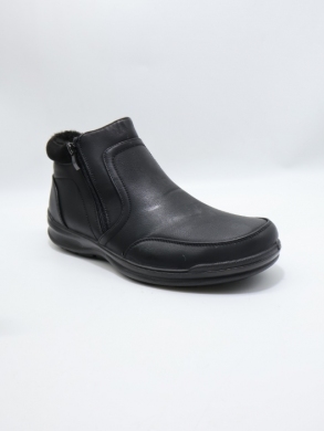 Botki męskie ocieplane (40-46) 1360-1 BLACK