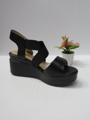 Sandały damskie na koturnie (36-41) B-9052 BLACK