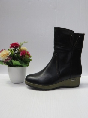 Botki damskie ocieplane na koturnie (36-41) G576