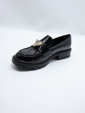 Mokasyny damskie na płaskim (36-41) 106 BLACK-L