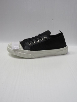 Trampki damskie na płaskim (36-41) C06-1 BLACK/WHITE