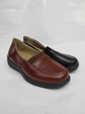 Mokasyny damskie na płaskim (37-42) E311 BLACK/BROWN