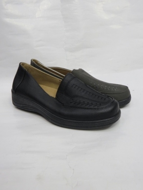 Mokasyny damskie na płaskim (37-42) E303B BLACK/BROWN