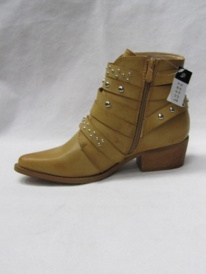 Botki damskie na płaskim (36-41) T218 CAMEL