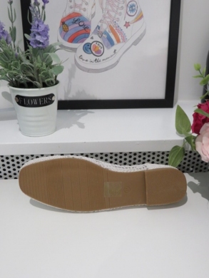 Mokasyny damskie na płaskim (36-41) 3699 WHITE
