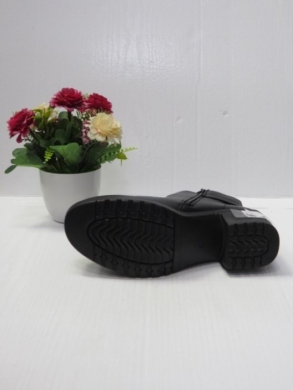 Botki damskie ocieplane na obcasie (39-43) DJF-55 BLACK