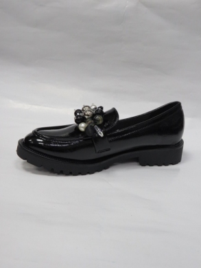 Mokasyny damskie na płaskim (36-41) 0-631 BLACK