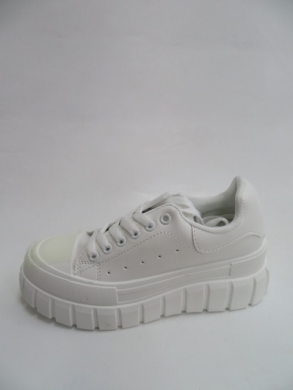Trampki damskie na płaskim (36-41) A7 ALL WHITE