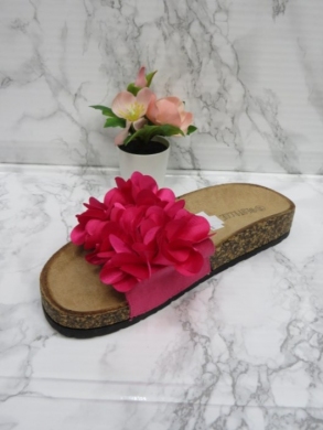 Klapki damskie na płaskim (36-41) LS049 FUCHSIA