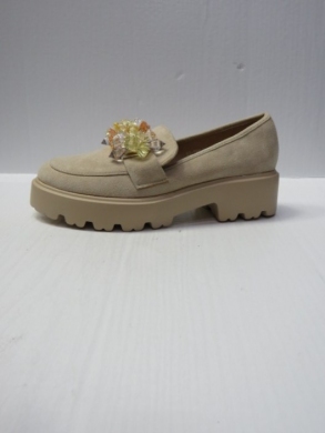 Mokasyny damskie na koturnie (36-41) A-22-296 BEIGE