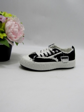 Trampki damskie na płaskim (36-41) NB567 BLACK