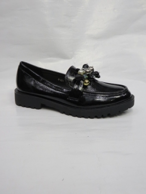 Mokasyny damskie na płaskim (36-41) 0-631 BLACK
