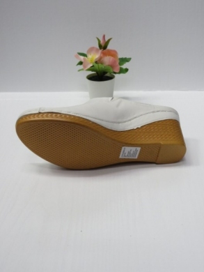 Klapki damskie na koturnie (36-41) 7AA222 WHITE