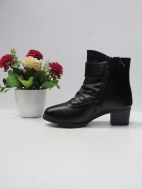 Botki damskie ocieplane na obcasie (36-42) FDL112 BLACK