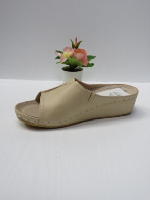 Klapki damskie na koturnie (36-41) 7AA221 BEIGE