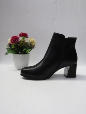 Botki damskie ocieplane na obcasie (36-41) 785-1 BLACK