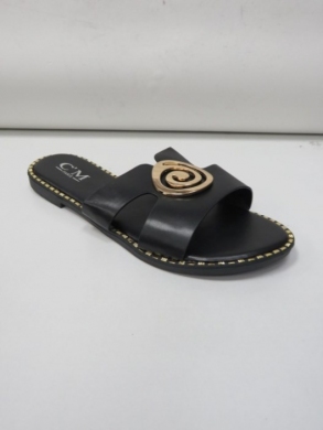 Klapki damskie na płaskim (36-41) 5126 BLACK