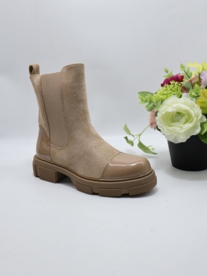 Botki damskie na płaskim (36-41) A798 TAUPE