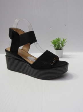 Sandały damskie na koturnie (36-41) B-9011 BLACK