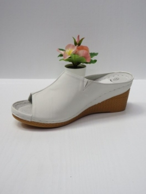 Klapki damskie na koturnie (36-41) 7AA222 WHITE