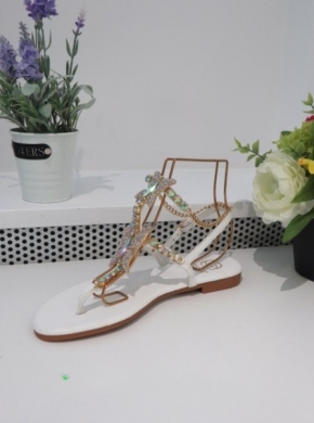 Sandały damskie na płaskim (36-41) CD289 WHITE