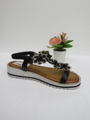 Sandały damskie na koturnie (36-41) E8609-F2 BLACK