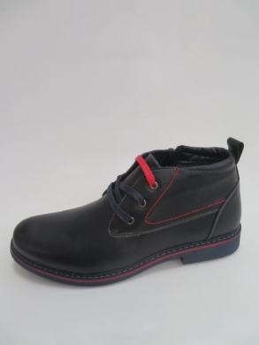 Botki męskie ocieplane (41-46) 918 NAVY/RED