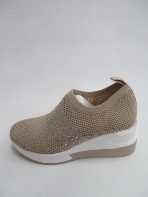 Sportowe Damskie na koturnie (36-41) 0249 BEIGE