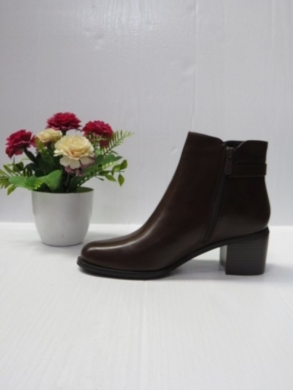 Botki damskie ocieplane na obcasie (36-41) CHC265 BROWN