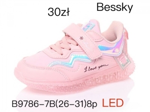 Buty sportowe dziewczęce (26-31) B9786-7B
