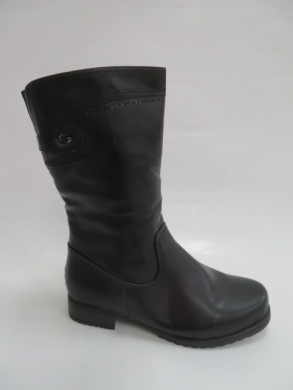 Kozaki damskie ocieplane na obcasie (39-43) 503-14 BLACK