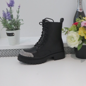 Trapery damskie (36-41) 5182 BLACK/SILVER