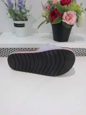 Klapki damskie na koturnie (36-41) 20-378 PURPLE