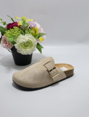 Klapki damskie na płaskim (36-41) L66-210 BEIGE