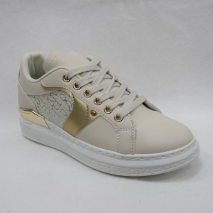 Buty sportowe damskie na płaskim (36-41) AB970 BEIGE