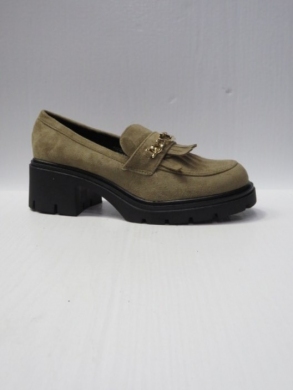 Mokasyny damskie na koturnie (36-41) XYX-23205-2 KHAKI