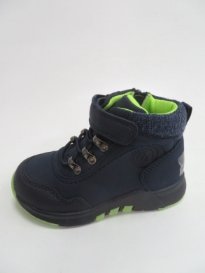Botki chłopięce jesienne (21-26) P537 BLUE/GREEN