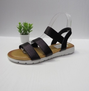 Sandały damskie na płaskim (36-41) SS-152 BLACK