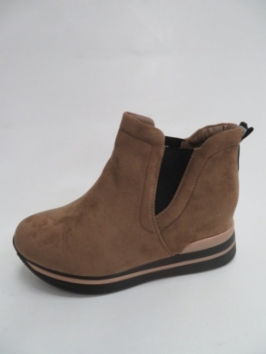 Botki damskie jesienne na koturnie (36-41) 7977-SP KHAKI