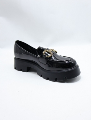 Mokasyny damskie na płaskim (36-41) YDF-18A BLACK