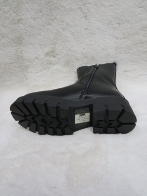 Botki damskie ocieplane na płaskim (36-41) XPL-02 BLACK