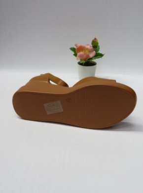 Sandały damskie na koturnie (36-41) B-9062 CAMEL