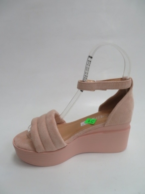 Sandały damskie na koturnie (36-41) BE-9009 PINK
