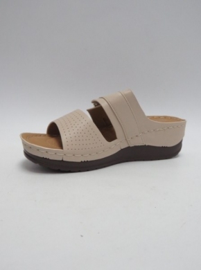 Klapki damskie na koturnie (36-41) N21-780 BEIGE