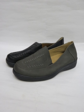 Mokasyny damskie na płaskim (37-42) E303B BLACK/GREY
