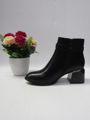 Botki damskie ocieplane na obcasie (36-41) XPL-2317 BLACK