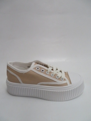 Trampki damskie na koturnie (36-41) 8859 KHAKI